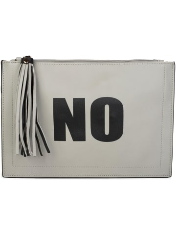 styleBREAKER Clutch Handtasche in Grau / Schwarz