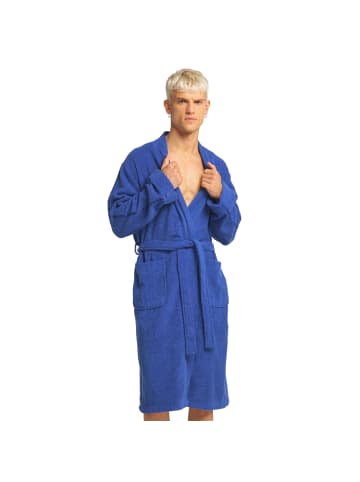 Carlo Colucci Bademantel Vito in Royalblau
