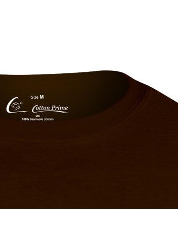 Cotton Prime® T-Shirt O-Neck - Tee in Braun