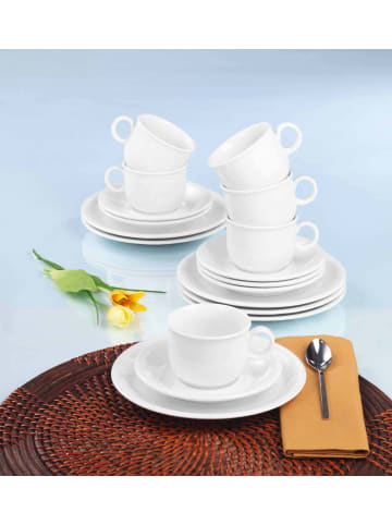 Seltmann Weiden 18-tlg. Kaffeeservice Compact Weiß in in weiß