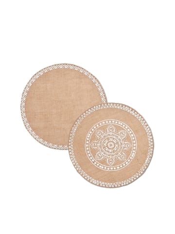 Zeller Tischset aus Jute ETHNO in Braun, (B) 38 x (H) 0,05 x (L) 38 cm