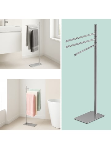 relaxdays Handtuchständer in Weiß– (B)33,5 x (H)83 x (T)14 cm