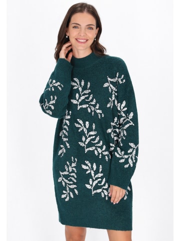 Usha Women Dress in dark green