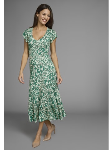 Laura Scott Jerseykleid in grün-sand-gemustert