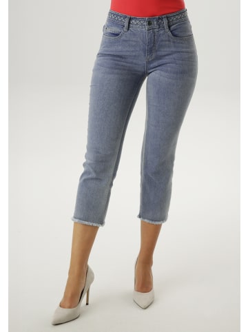 Aniston SELECTED 7/8-Jeans in hellblau