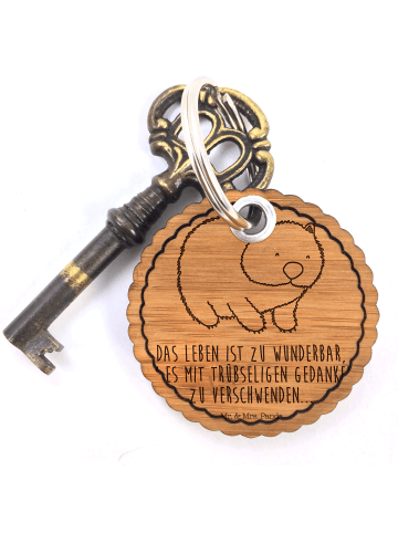 Mr. & Mrs. Panda Schlüsselanhänger Wombat mit Spruch in Braun