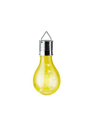MARELIDA LED Solar Glühbirne GLOW in gelb - H: 14cm