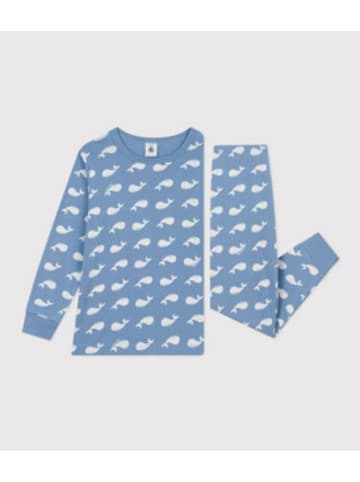 PETIT BATEAU Pyjama für Jungen in uni