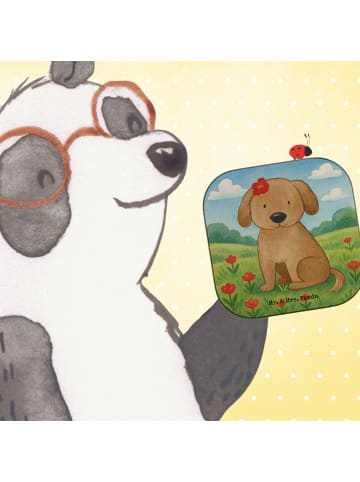 Mr. & Mrs. Panda Untersetzer Hund Dame Design ohne Spruch in Weiß