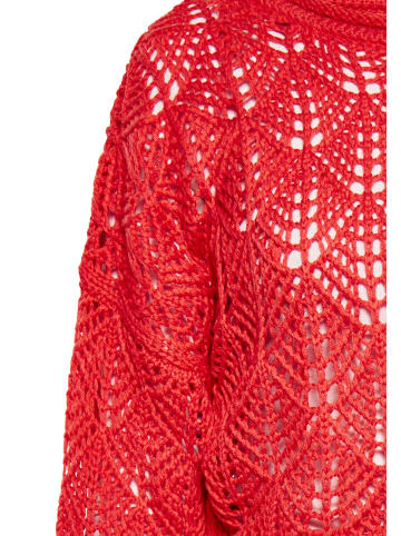 Swirly Damen Pullover in Rot
