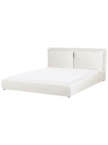 Beliani Wasserbett BAJONNA in Weiß/Schwarz - (W) 200 x (H) 94 x (L) 235 cm