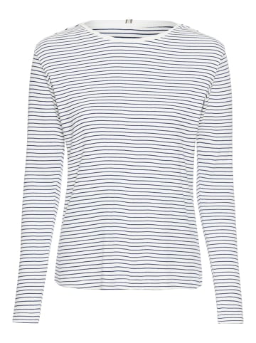 Camel Active Langarmshirt mit Rundhalsausschnitt in Indigo Streifen