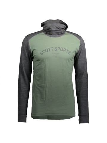 SCOTT M DEFINEDMERINO L/SL HOODY in Grün