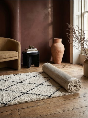KADIMA DESIGN Läufer Berber weich wohnlich Wohnzimmer Schlafzimmer Wohnraum in Schwarz