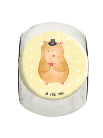 Mr. & Mrs. Panda Bonbonglas Hamster Hut ohne Spruch in Gelb Pastell