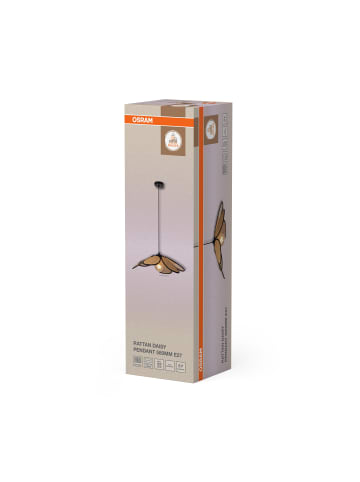Osram Decor Rattan Daisy Pendelleuchte 580mm E27 Braun