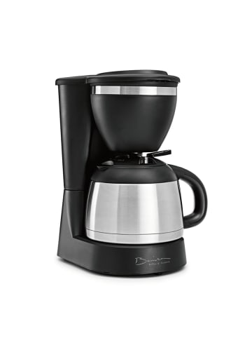 Kaffeemaschine 830W schwarz 1l mit Isolierkanne Schwarz