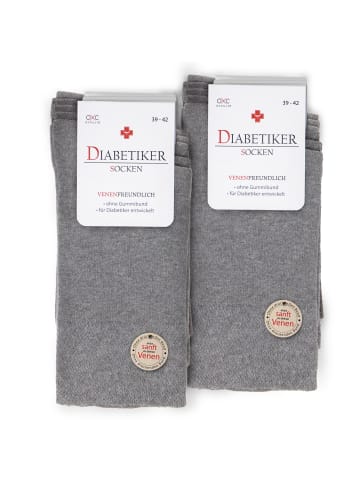 Occulto 10er Pack Diabetikersocken Goetz in Grau