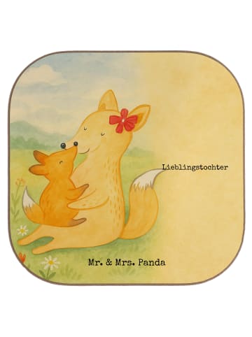 Mr. & Mrs. Panda Tassen Untersetzer Fuchs Mama Design mit Spruch in Weiß
