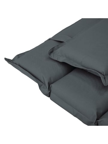 VCM  2x Auflage Sonnenliege Kopfkissen in Anthrazit in Anthrazit