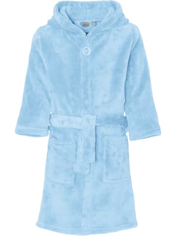 Playshoes Fleece-Bademantel uni in Bleu