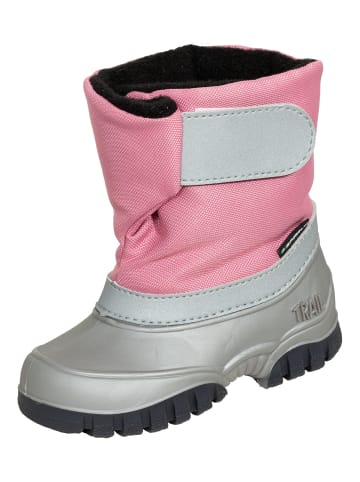 Spirale Kinder-Winterstiefel Kovu gefüttert in pink/silber