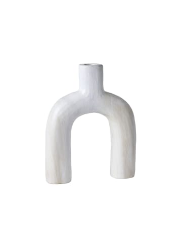 LA FACTORY Holzvase MATISSE in Weiß, 28,5 x 35,5 cm
