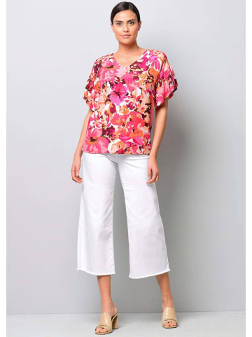 Alba Moda Bluse mit Volant am Ärmel in pink