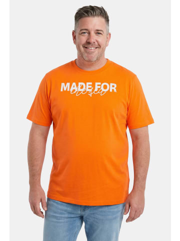 Men Plus Kurzarm T-Shirt in schwarz