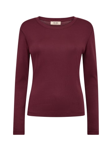 Mos Mosh Langarmshirt in aubergine