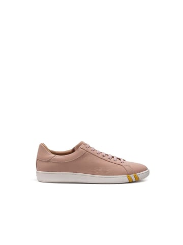 Bally Pink Stoff und Leder Low Top Sneaker