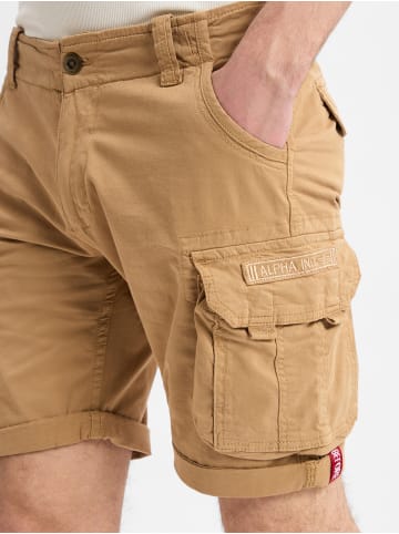 Alpha Industries Shorts Crew Short in camel - 0010