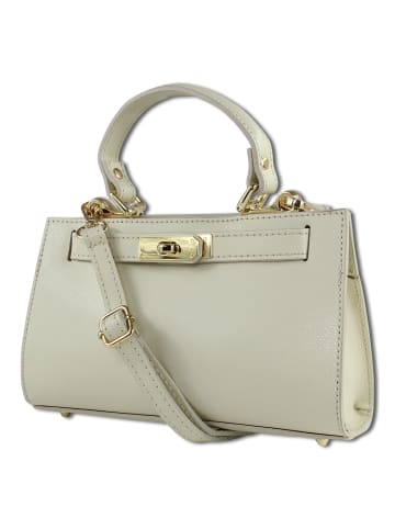 Toscanto Leder Umhängetasche Toscanto Tasche beige ca. 23cm