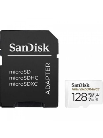 SanDisk SANDISK microSD-Speicherkarte 128 GB 100 MB/s Klasse in Schwarz