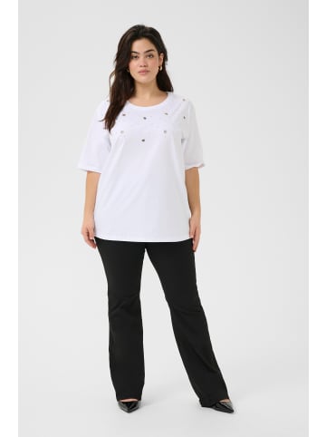 KAFFE curve T-shirt KCclio Loose fit in Optical White