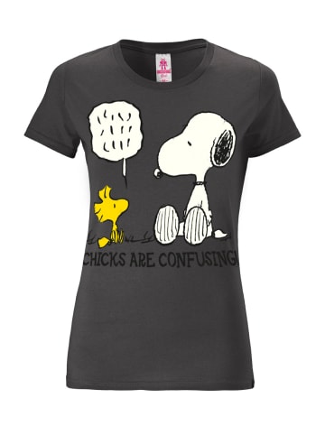 Logoshirt T-Shirt Snoopy - Peanuts in dunkelgrau