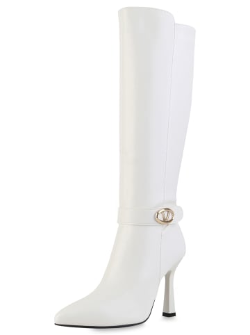 VAN HILL Klassische Stiefel Cheryl in Weiss
