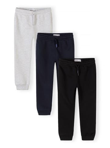 Minoti 3-er Pack Jogginghose 29FLEECE288 in dunkelblau
