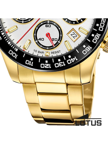 Lotus Chronograph-Armbanduhr Lotus Classic gold groß (ca. 43,5mm)