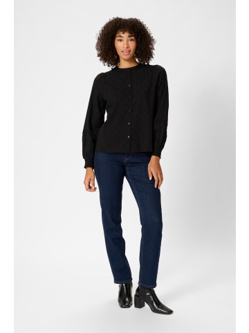 Kaffe Langarm-Bluse KAenya in Black Deep