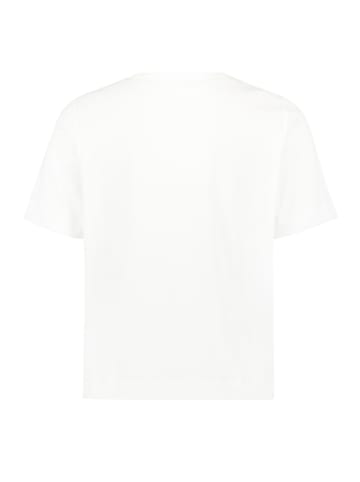 CARTOON Kurzarm-Shirt mit Rundhalsausschnitt in Patch Creme/Yellow