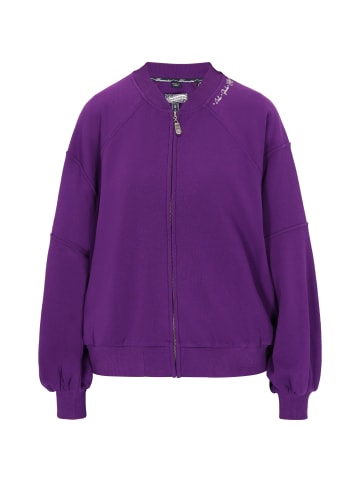 DreiMaster Damen Sweatjacke in Dunkellila
