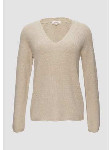 s.Oliver Strickpullover in 82W7_sandfarben