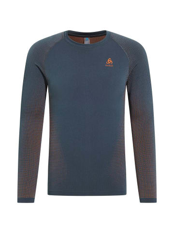 Odlo BL TOP crew neck l/s PERFORMAN in Rauchblau3431