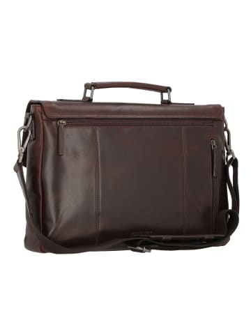 Leonhard Heyden Roma Aktentasche Leder 39 cm Laptopfach in braun