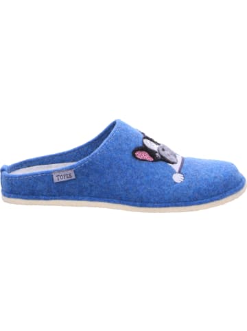 Tofee Pantoffel in blau