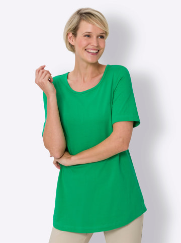 Sieh an! Longshirt in grasgrün + marine