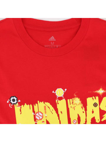 adidas Shirt 8-Bit Graphic Pixel Retro Lineage Tee in Rot