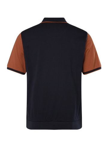 Men Plus Poloshirt in navy blau