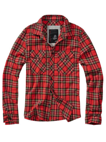 Brandit Hemd "Check Shirt Long Sleeve" in Rot